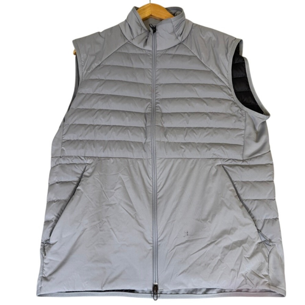 Lululemon Down For It All Vest Grey Puffer Running Vest Mens Size L
